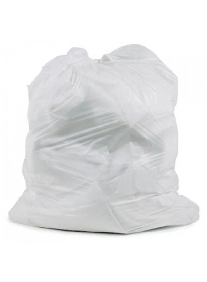 كيس سلة المهملات قابل للتحلل باللون الأبيض